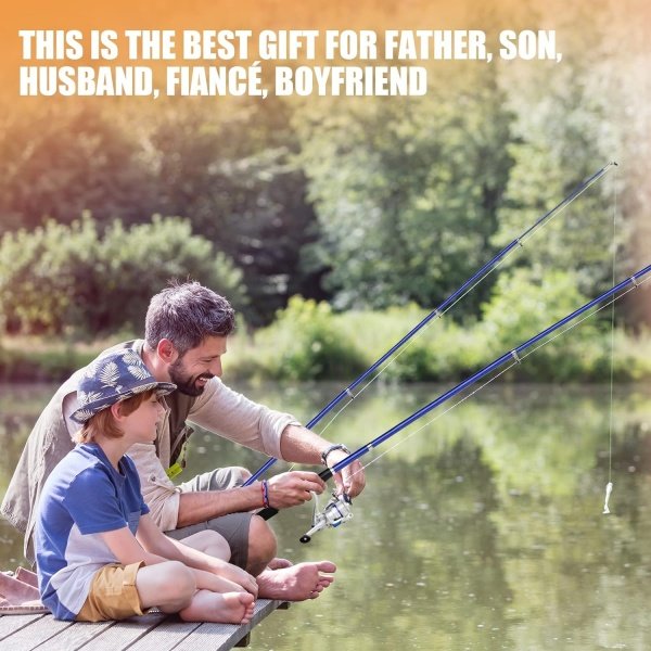 Telescopic Fishing Rod Reel Combo 2pcs 5.9FT/6.89FT Collapsible Fishing Pole Spinning Reel Lures Tackle Bag All-in-one Fishing Gear Fishing Rod Kit for Beginner Youth Adults Kids - Image 9