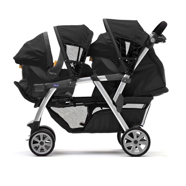 Chicco Cortina Together - Cochecito doble, Minerale - Imagen 3