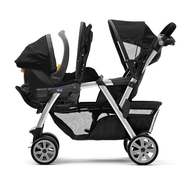 Chicco Cortina Together - Cochecito doble, Minerale - Imagen 5