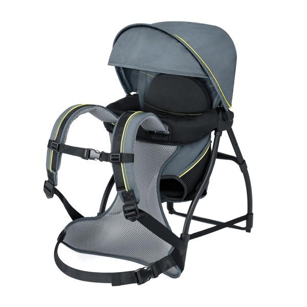 Chicco SmartSupport - Mochila portadora de aluminio con marco de aluminio, mochila ligera para bebé | Solar/Gris - Nuevo modelo