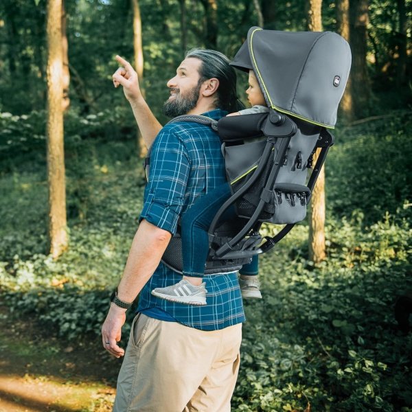 Chicco SmartSupport - Mochila portadora de aluminio con marco de aluminio, mochila ligera para bebé | Solar/Gris - Nuevo modelo - Image 3