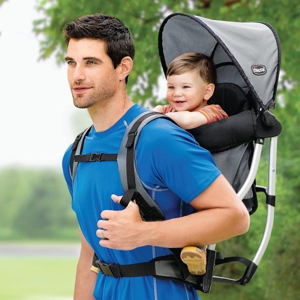 Chicco SmartSupport - Mochila portadora de aluminio con marco de aluminio, mochila ligera para bebé | Solar/Gris - Nuevo modelo - Image 11