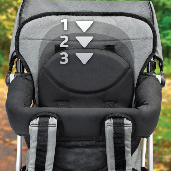 Chicco SmartSupport - Mochila portadora de aluminio con marco de aluminio, mochila ligera para bebé | Solar/Gris - Nuevo modelo - Image 13