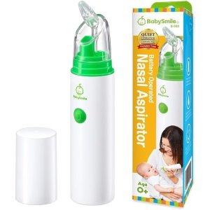 BabySmile Aspirador nasal portátil eléctrico para bebé, S-303, succión, grado hospitalario