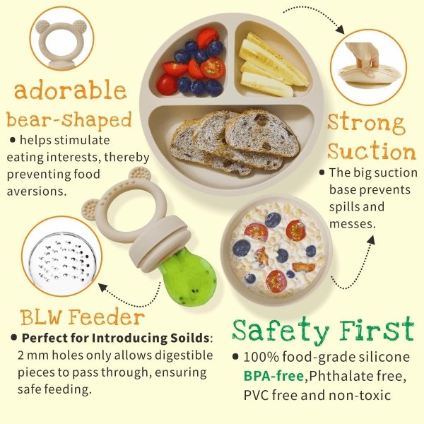 Suministros de destete LED para bebés, juego de alimentación de silicona para bebés, incluye ventosas y platos, utensilios para bebés, cucharas y tenedores, taza para niños pequeños, juego de - Imagen 8