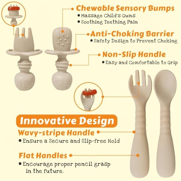 Suministros de destete LED para bebés, juego de alimentación de silicona para bebés, incluye ventosas y platos, utensilios para bebés, cucharas y tenedores, taza para niños pequeños, juego de - Imagen 12