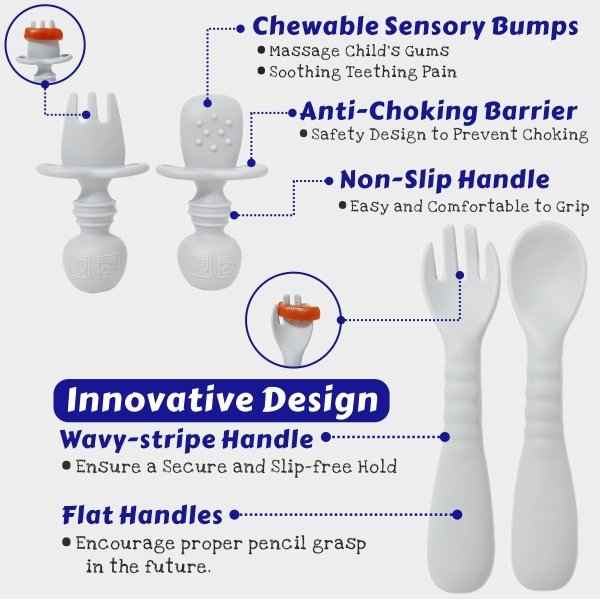 Suministros de destete LED para bebés, juego de alimentación de silicona para bebés, incluye ventosas y platos, utensilios para bebés, cucharas y tenedores, taza para niños pequeños, juego de - Imagen 29