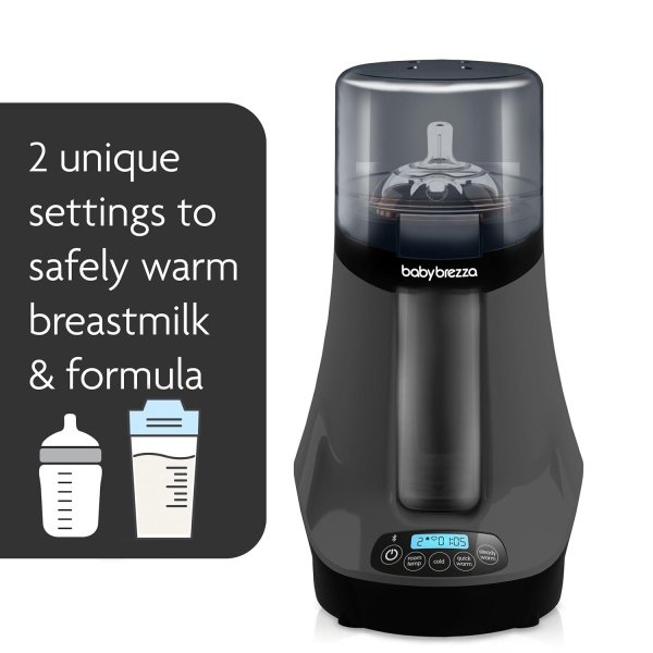 Baby Brezza Calentador eléctrico de biberones seguro e inteligente, calentador de leche materna + calentador de alimentos para bebés + descongelador, calentador universal para todas las botellas de - Imagen 8
