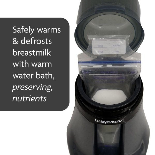 Baby Brezza Calentador eléctrico de biberones seguro e inteligente, calentador de leche materna + calentador de alimentos para bebés + descongelador, calentador universal para todas las botellas de - Imagen 9