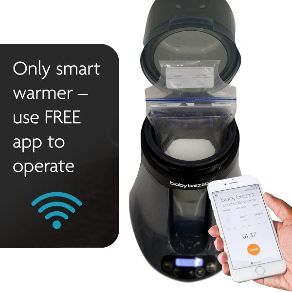 Baby Brezza Calentador eléctrico de biberones seguro e inteligente, calentador de leche materna + calentador de alimentos para bebés + descongelador, calentador universal para todas las botellas de - Imagen 11