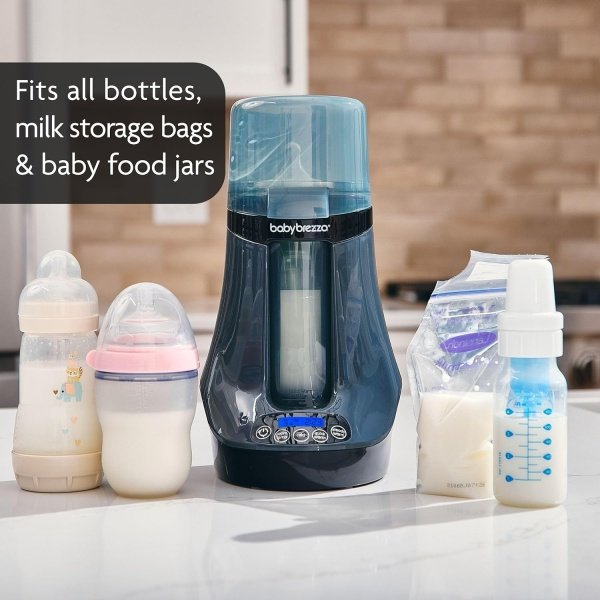 Baby Brezza Calentador eléctrico de biberones seguro e inteligente, calentador de leche materna + calentador de alimentos para bebés + descongelador, calentador universal para todas las botellas de - Imagen 12