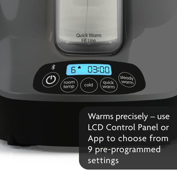 Baby Brezza Calentador eléctrico de biberones seguro e inteligente, calentador de leche materna + calentador de alimentos para bebés + descongelador, calentador universal para todas las botellas de - Imagen 13