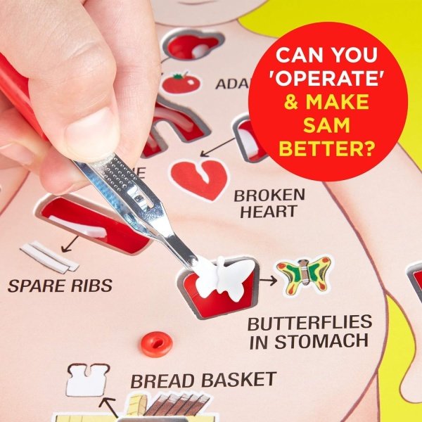 Operation- juego de mesa electrónico con tarjetas para niños de 6 años en adelante (exclusivo de Amazon, idioma español no garantizado) - Image 3