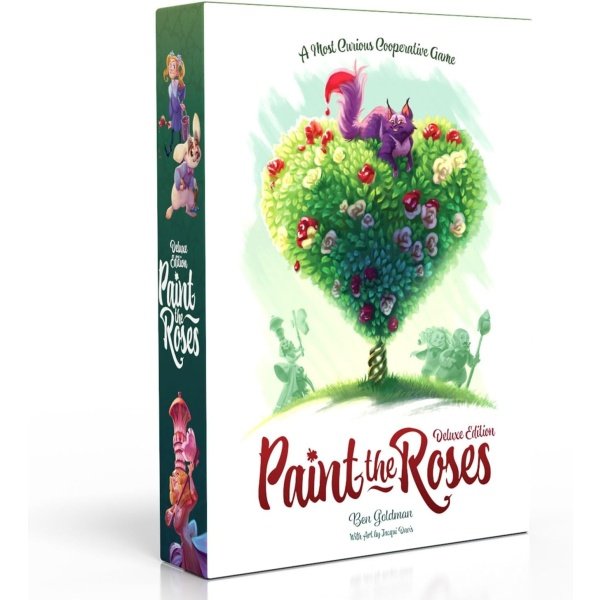 North Star Games - Juego de mesa Paint The Roses Deluxe - Juego de mesa de rompecabezas de estrategia de Alicia en el país de las maravillas - 2 a 5 jugadores - Tiempo promedio de juego de 60 minutos