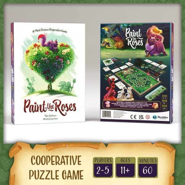 North Star Games - Juego de mesa Paint The Roses Deluxe - Juego de mesa de rompecabezas de estrategia de Alicia en el país de las maravillas - 2 a 5 jugadores - Tiempo promedio de juego de 60 minutos - Image 9