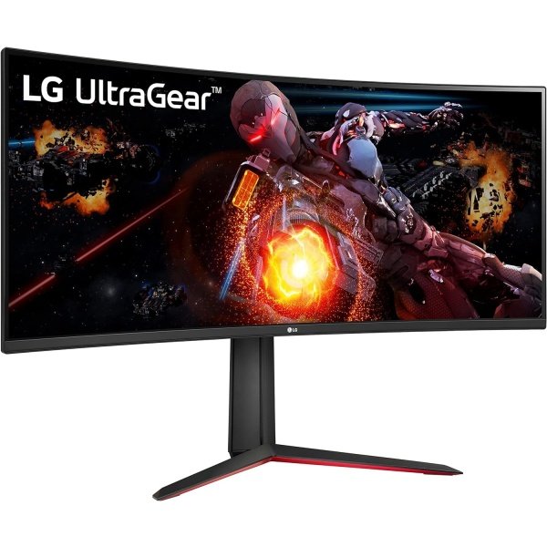 LG UltraGear QHD Monitor curvo para juegos de 34 pulgadas 34GP63A-B, VA con compatibilidad HDR 10 y AMD FreeSync Premium, 160Hz, negro - Imagen 2