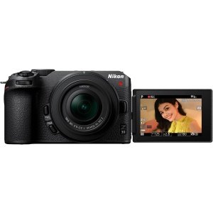 Nikon Z 30 con lente de zoom gran angular | Nuestra cámara fotográfica/de video sin espejo más compacta y ligera con lente zoom de 0.630-1.969 in | Modelo Nikon USA