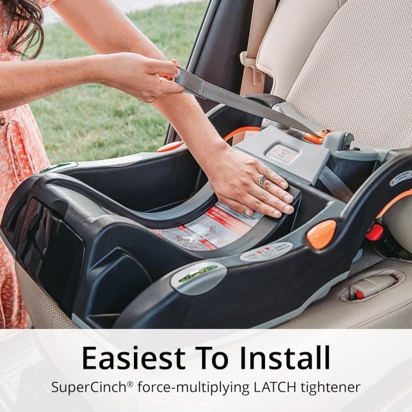 Chicco KeyFit 30 ClearTex Asiento y base de automóvil para bebés, asiento orientado hacia atrás para bebés de 4 a 30 libras, incluye soporte para cabeza y cuerpo para bebés, compatible con cochecitos Chicco, equipo de viaje para bebé, peltre/gris - Imagen 3