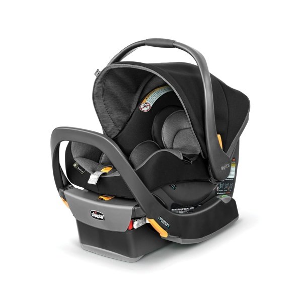 Chicco KeyFit 35 ClearTex - Asiento y base de coche para bebés de 4 a 35 libras, incluye soporte para cabeza y cuerpo, compatible con cochecitos Chicco Strollers, equipo de viaje para bebé,