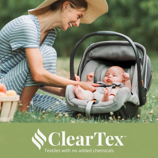 Chicco KeyFit 35 ClearTex - Asiento y base de coche para bebés de 4 a 35 libras, incluye soporte para cabeza y cuerpo, compatible con cochecitos Chicco Strollers, equipo de viaje para bebé, - Image 2