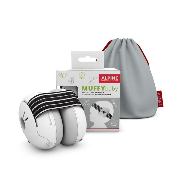 Alpine Muffy - Protección de oídos para bebés y niños pequeños de hasta 36 meses, certificado CE y ANSI, orejeras con reducción de ruido, cómodos auriculares para bebés contra daños auditivos y