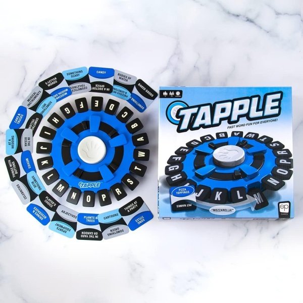 USAOPOLY TAPPLE® Juego de palabras | Juego de mesa familiar de ritmo rápido | Elige una categoría y carrera contra el temporizador para ser el último jugador | Juego de aprendizaje ideal para todas - Image 2