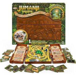 Spin Master Jumanji Deluxe Game, versión electrónica inmersiva del clásico juego de mesa de película Adventure con luces y sonidos, para niños y adultos a partir de 8 años