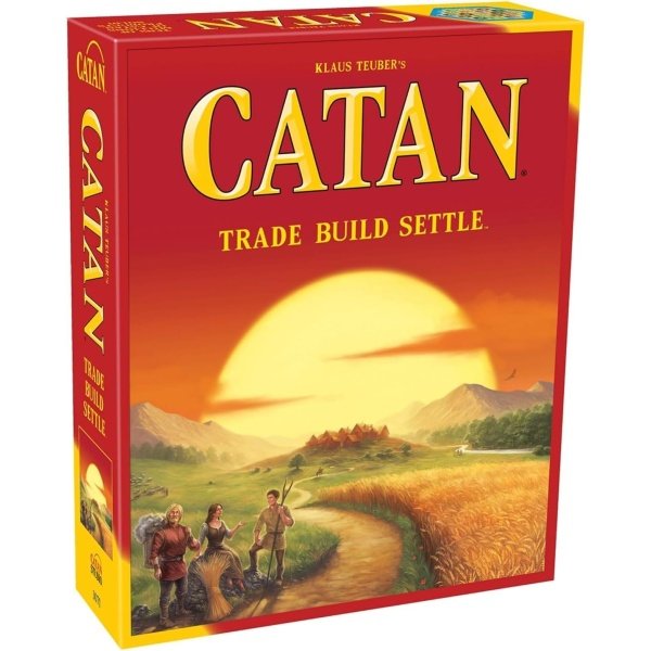 Catan (Juego base) juego de mesa de aventura para adultos y familia, a partir de 10 años, para 3 a 4 jugadores, tiempo de juego promedio de 60 minutos, fabricado por CATAN Studio