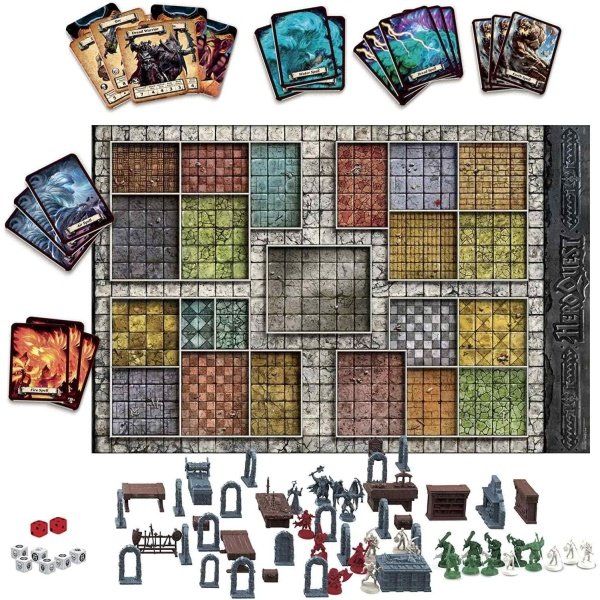Juego de mesa Avalon Hill HeroQuest con sistema de juego de aventura iinmersiva de mazmorras, para edades de 14 años en adelante, 2 a 5 jugadores - Image 2