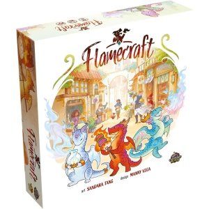 Juego de mesa Flamecraft - ¡Enciende la última aventura de fantasía! Juego de estrategia, divertido juego familiar para niños y adultos, a partir de 10 a 5 jugadores, 60 minutos de tiempo de juego,