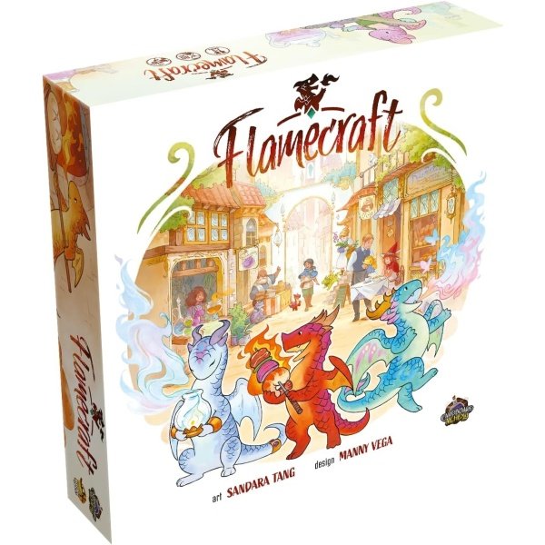 Juego de mesa Flamecraft - ¡Enciende la última aventura de fantasía! Juego de estrategia, divertido juego familiar para niños y adultos, a partir de 10 a 5 jugadores, 60 minutos de tiempo de juego,