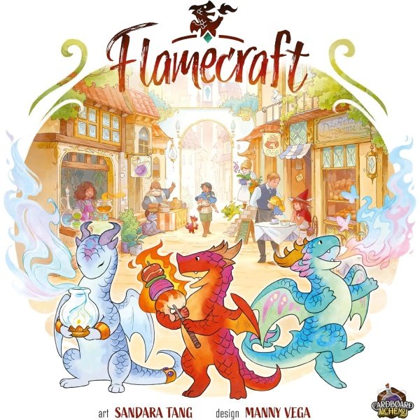 Juego de mesa Flamecraft - ¡Enciende la última aventura de fantasía! Juego de estrategia, divertido juego familiar para niños y adultos, a partir de 10 a 5 jugadores, 60 minutos de tiempo de juego, - Imagen 2