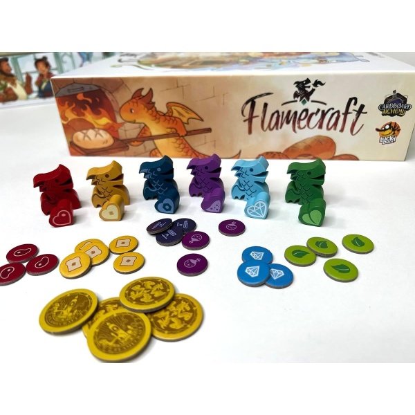 Juego de mesa Flamecraft - ¡Enciende la última aventura de fantasía! Juego de estrategia, divertido juego familiar para niños y adultos, a partir de 10 a 5 jugadores, 60 minutos de tiempo de juego, - Imagen 3