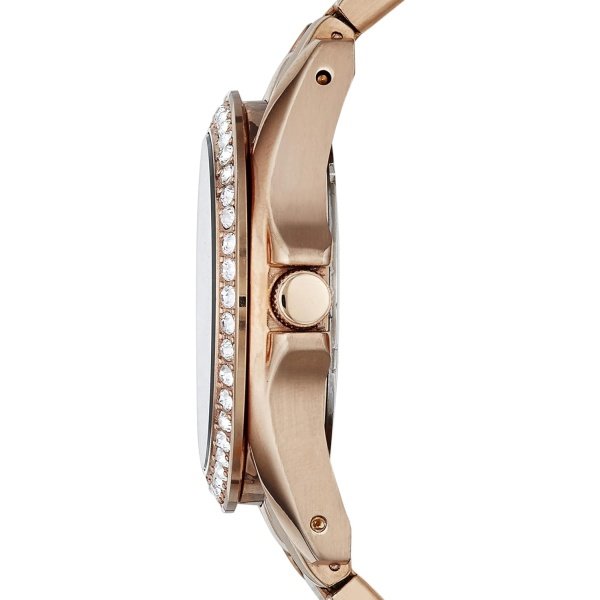 Fossil Riley - Reloj para mujer con detalles de cristal y pulsera de acero inoxidable - Image 2