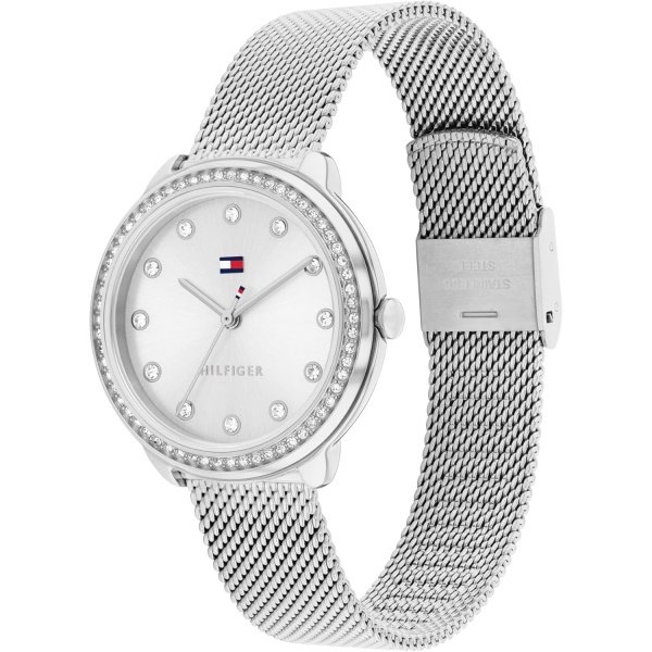 Tommy Hilfiger Reloj elegante para mujer, cuarzo 3H, reloj de pulsera de acero inoxidable, resistente al agua hasta 3 ATM/98.4 ft, reloj de moda de alta calidad para todas las ocasiones, 1.299 in - Image 2