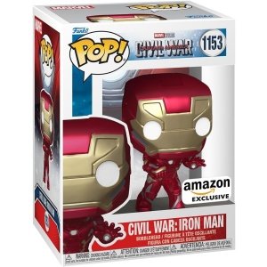 Funko Pop! Marvel: Capitán América: Civil War Construye una Escena - Iron Man, Exclusivo de Amazon, Figura 11 de 12