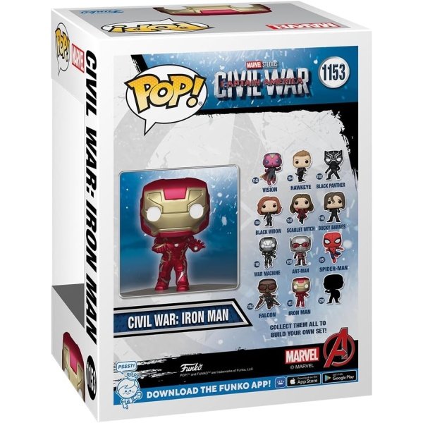 Funko Pop! Marvel: Capitán América: Civil War Construye una Escena - Iron Man, Exclusivo de Amazon, Figura 11 de 12 - Image 3