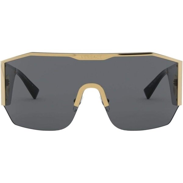 Versace VE2220 100287 Gold VE2220 Visor Shield Lentes de sol Categoría 3 Tamaño 1.614 in, Oro - Image 2