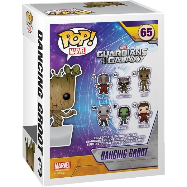 Muñeco con cabeza en movimiento de Funko POP! de Marvel: Dancing Groot - Imagen 3