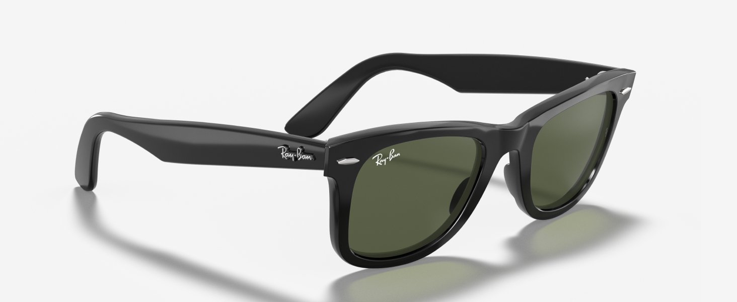 Ray-Ban Wayfarer on white background