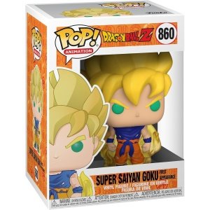¡Funko Pop! Animación: Dragonball Z - Goku Súper Sayajin (primera apariencia), multicolor (48600), 3.75 pulgadas