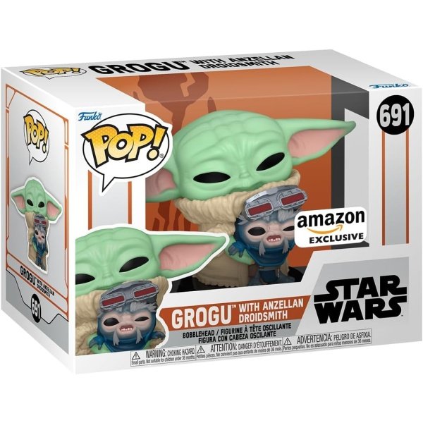 Funko Star Wars: Mandalorian - Grogu con Anzellan Droidsmith, exclusivo de Amazon