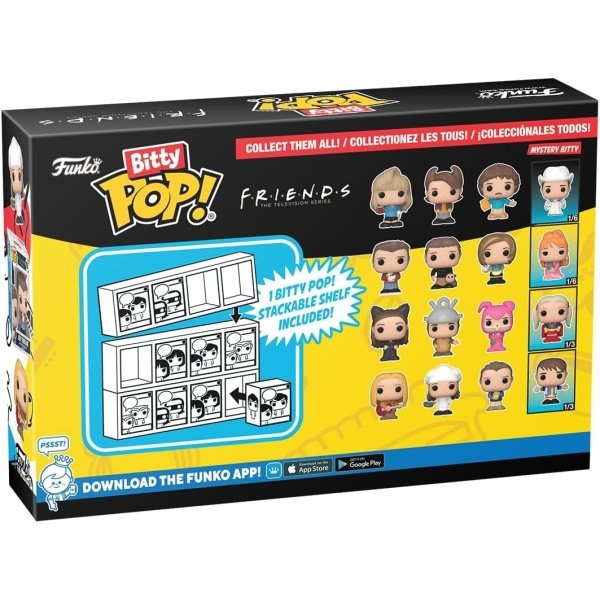 Funko Bitty Pop! Friends - Mini juguetes coleccionables (4 unidades) – Phoebe Buffay, Monica Geller, Chandler Bing y Mystery Chase figura (los estilos pueden variar) - Image 3