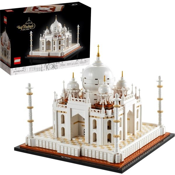 LEGO Architecture Taj Mahal 21056 - Juego de construcción, colección de puntos de referencia, modelo de exhibición, idea de regalo coleccionable para decoración del hogar y kits de modelos para