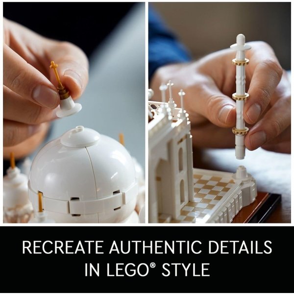 LEGO Architecture Taj Mahal 21056 - Juego de construcción, colección de puntos de referencia, modelo de exhibición, idea de regalo coleccionable para decoración del hogar y kits de modelos para - Image 3