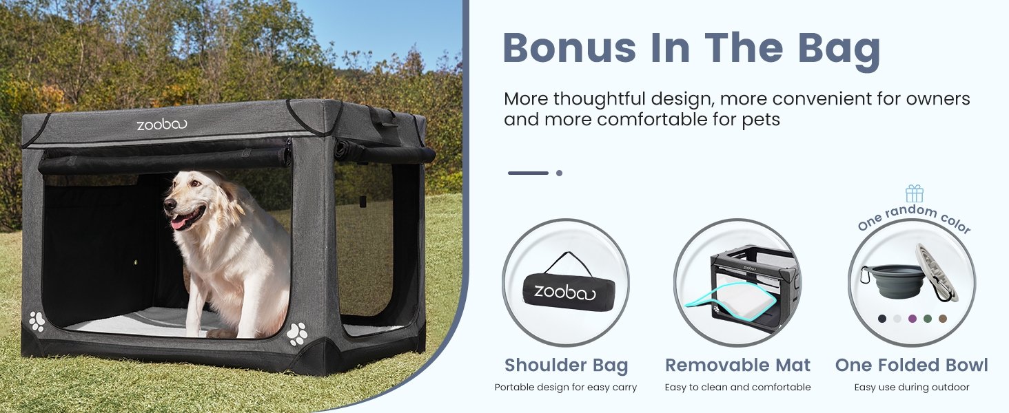 42 inch dog crate Bouns in the bag