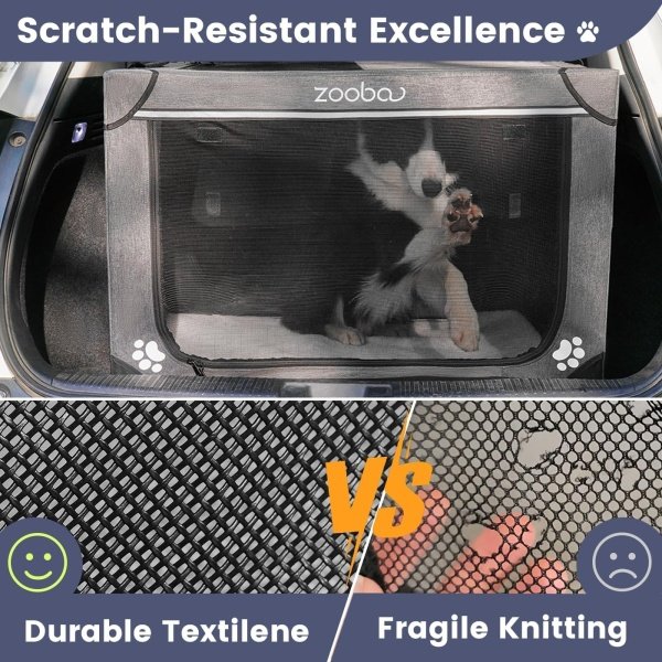 Jaula portátil suave para perros grandes de 42 pulgadas - Perrera de viaje plegable con bolsa de transporte, jaula plegable con puerta de malla de textileno duradera, cama de felpa, ideal para - Imagen 2