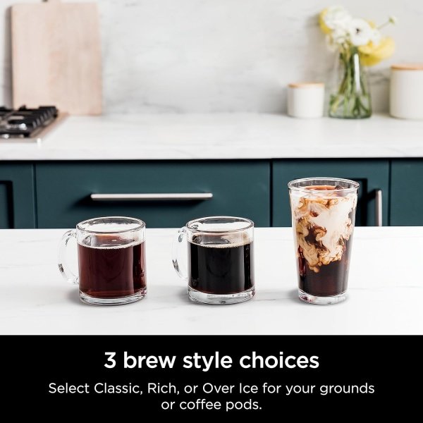Ninja CFP101 DualBrew - Cafetera caliente y helada, de una sola porción, compatible con K-Cups y cafetera de goteo de 12 tazas, color negro - Image 3