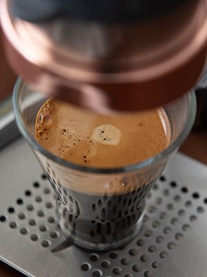 Espresso hecho a mano