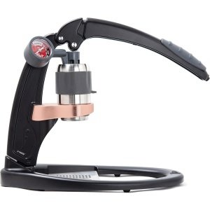 Flair Espresso Maker PRO 2 (Negro) - Una máquina de café expreso con palanca manual con cabezal de infusión de acero inoxidable y manómetro